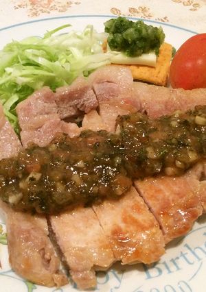 トンテキ★梅しそソース-レシピのメイン写真