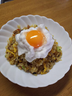 アレンジ!冷凍炒飯にふわふわメレンゲ-レシピのメイン写真