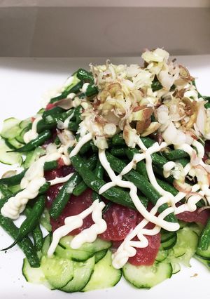 まぐろとインゲンのカルパッチョ-レシピのメイン写真