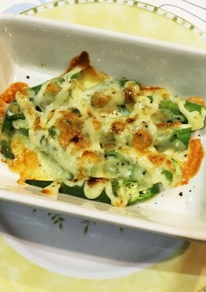 簡単!オクラのマヨチーズ焼き☆-レシピのメイン写真