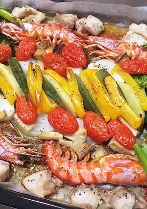 焼くだけ！野菜いっぱいアーリオオーリオ-レシピのメイン写真