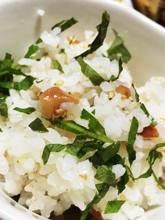 梅干し 紫蘇 炒りごま入り ご飯-レシピのメイン写真