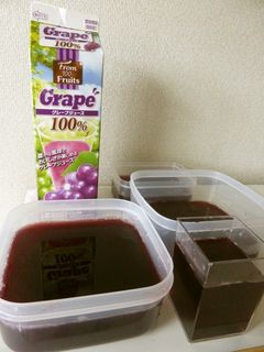 100%ジュース1Lで寒天ゼリー♪粉寒天-レシピのメイン写真