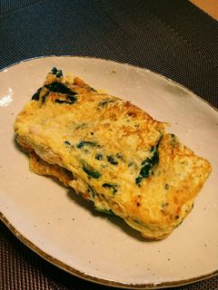 朝の定番☆ほうれん草卵焼き-レシピのメイン写真