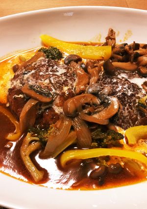 煮込みハンバーグ-レシピのメイン写真