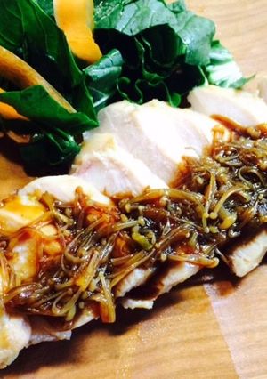 わさび漬け活用☆鶏胸のしっとり焼き-レシピのメイン写真