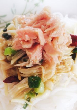 健康♡ツナとえのき茸の簡単素麺パスタ★-レシピのメイン写真