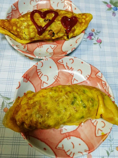 愛情♥&野菜たっぷり☆わが家のオムレツ-レシピのメイン写真