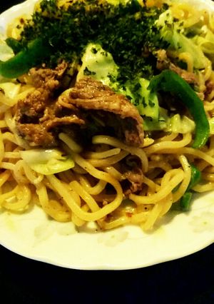 牛肉入り魚介だし焼きそば-レシピのメイン写真