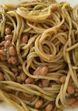 ランチに❁納豆佃煮パスタ♬*.+゜-レシピのメイン写真