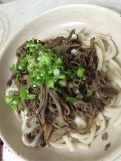 牛肉ときのこのしぐれ煮うどん-レシピのメイン写真