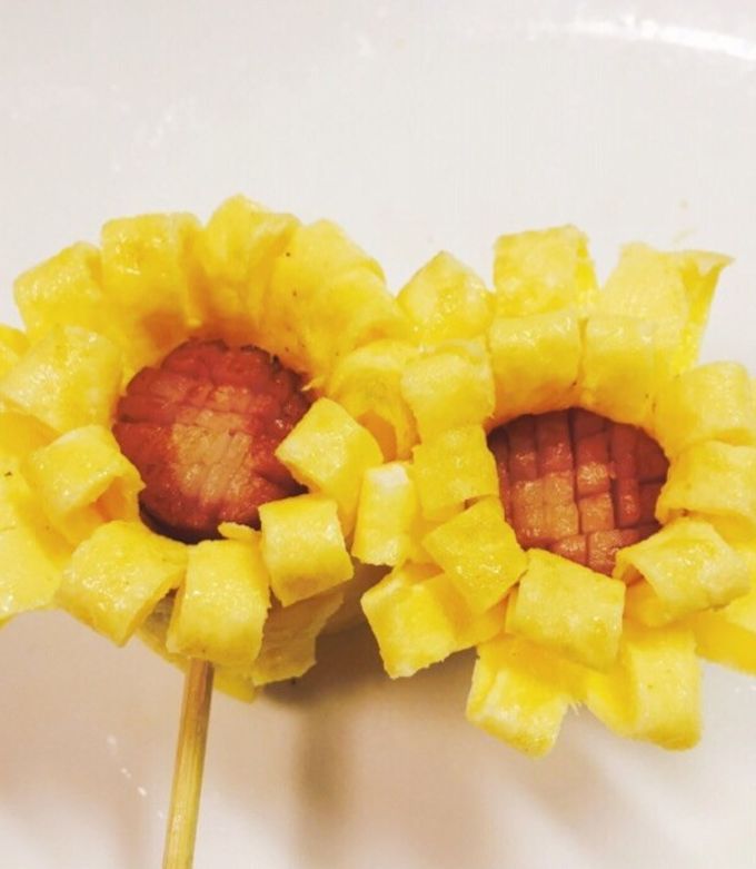 お弁当に♪♪ひまわりウインナー☆キャラ弁-レシピのメイン写真