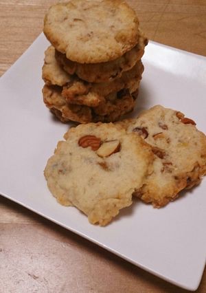ナッツとオレンジピールのざっくりクッキー-レシピのメイン写真