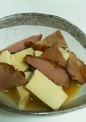 ☆おつまみ☆チャーシューと高野豆腐-レシピのメイン写真