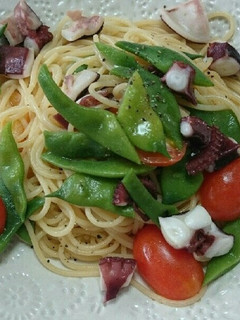 タコとトマトのパスタ-レシピのメイン写真