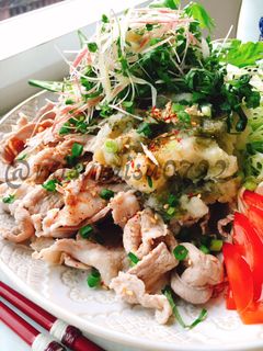 薬味たっぷり!梅おろしの冷しゃぶサラダ-レシピのメイン写真
