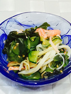 主役級!きゅうりとわかめの酢の物-レシピのメイン写真
