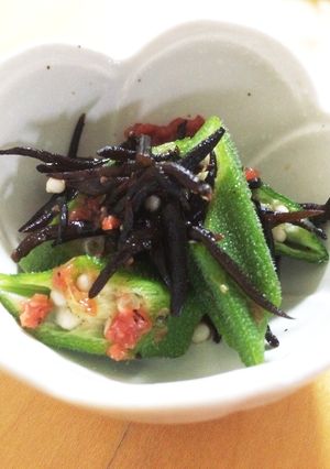 オクラとひじきの和え物-レシピのメイン写真