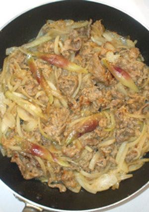 味噌牛丼♪牛肉のやわらか簡単味噌炒め-レシピのメイン写真