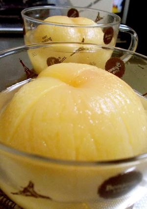 白桃のコンポート(砂糖煮)♡-レシピのメイン写真