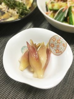 大量消費に!みょうがの甘酢漬け-レシピのメイン写真