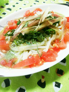 薬味&野菜たっぷりの冷製うどん-レシピのメイン写真