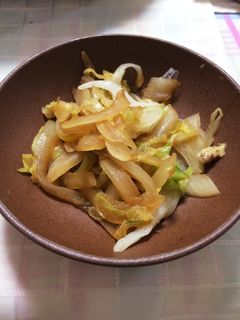 キャベツの醤油炒めマスタード添え【簡単】-レシピのメイン写真