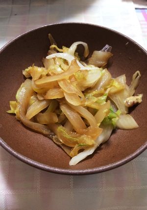 キャベツの醤油炒めマスタード添え【簡単】-レシピのメイン写真