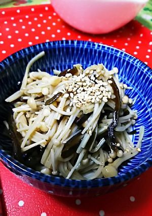 即効☆えのきの塩昆布あえ-レシピのメイン写真