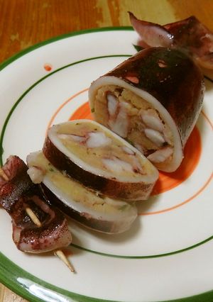 イカ飯風★イカにいろいろと詰め込んでみた-レシピのメイン写真