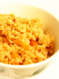 人参とれんこんの炊き込みご飯-レシピのメイン写真