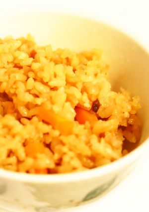人参とれんこんの炊き込みご飯-レシピのメイン写真