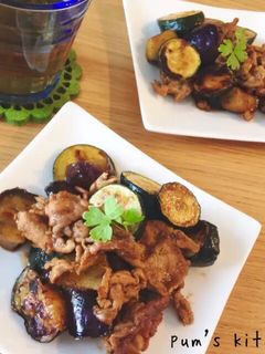 夏野菜と豚肉炒め-レシピのメイン写真