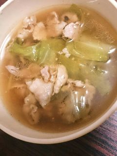 あったか豚肉とキャベツのおつゆ-レシピのメイン写真
