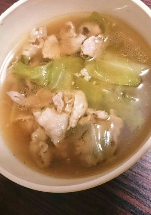 あったか豚肉とキャベツのおつゆ-レシピのメイン写真