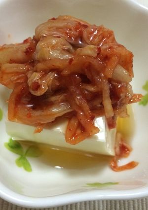 糖質オフ　キムチ冷奴-レシピのメイン写真