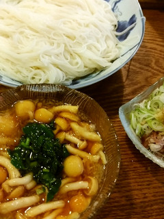 糖尿病レシピ(なめこおろしそうめん)-レシピのメイン写真