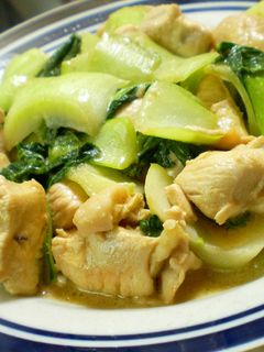 青梗菜と鶏肉のマヨ炒め☆彡-レシピのメイン写真