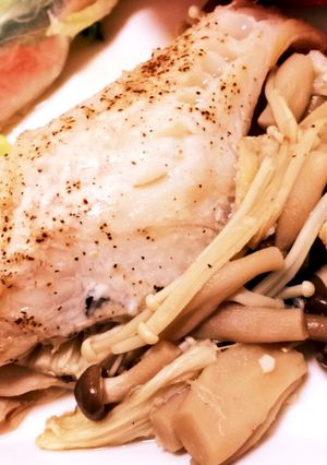 ☆白身魚のきのこ蒸し♪ルクエde簡単-レシピのメイン写真