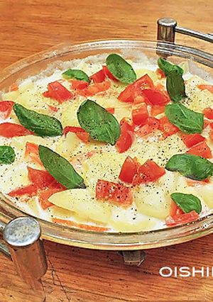 電子レンジで簡単!夏のポテトグラタン-レシピのメイン写真
