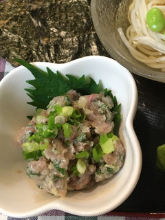 鯵のたたきを海苔で巻いてみて!-レシピのメイン写真