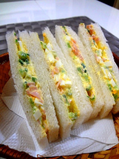 ゴーヤたまごサンド-レシピのメイン写真