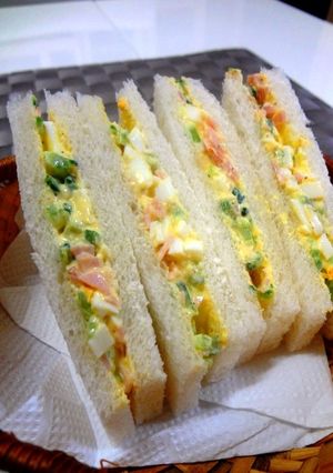 ゴーヤたまごサンド-レシピのメイン写真