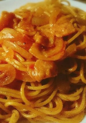 一口コンロで簡単ナポリタン！略して簡ナポ-レシピのメイン写真