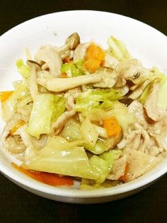 豚バラと野菜のバター醤油炒め-レシピのメイン写真