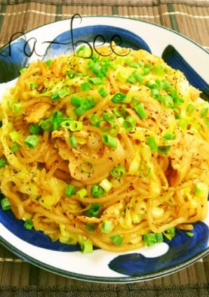 白滝でヘルシー♡カレー焼きそば風おつまみ-レシピのメイン写真