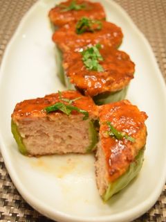 ふっくらジューシー☆ピーマンの肉詰め-レシピのメイン写真