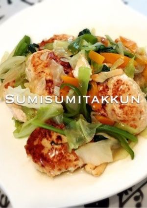 野菜たっぷり♡中華風つくねバーグ♪-レシピのメイン写真