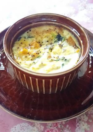 トースターとココットde豆腐のキッシュ風-レシピのメイン写真