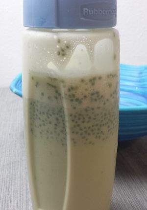 朝食に！青汁とチアシードの豆乳シェイク-レシピのメイン写真